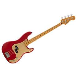 40th Anniversary Precision Bass Vintage Edition Satin Dakota Red Squier by FENDER