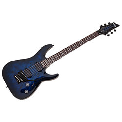 Omen Elite 6 Floyd Rose - See Thru Blue Burst Schecter