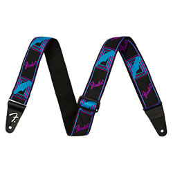 Neon Monogrammed Strap Blue/Purple Fender