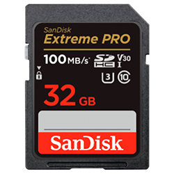 SDHC EXTREME PRO V30 32GB 100MB/S Sandisk