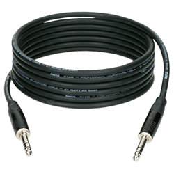 Câble Jack 6.35mm stéréo mâle Professionnel 2m noir Klotz
