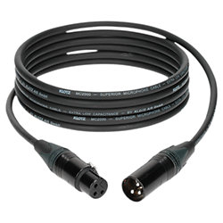 Câble M2 Pro XLR mâle/femelle Neutrik, 3m Klotz