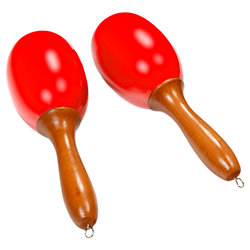 Maracas Rouge Large (la paire) Tanga