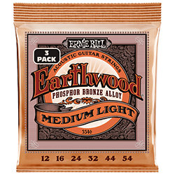 3546 - Earthwood Phospor Medium Light 12-54 Pack 3 Ernie Ball
