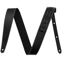 2" Essentials Leather Strap Black Fender