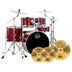 Pack Mapex Venus 22'' Crimson Red + cymbales Meinl BCS Mapex