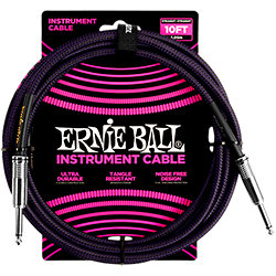 6393 Câble XLR Mono Mâle Noir 3m Ernie Ball