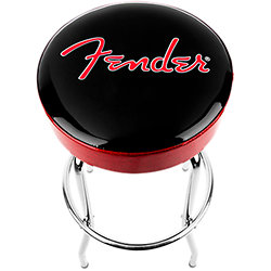 Red Sparkle Logo Barstool 30'' Fender
