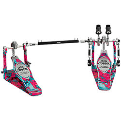 HP900 PWMCS 50th Limited Iron Power Glide Twin Kick Pedal Cobra Marble Coral Swirl + Etui Tama