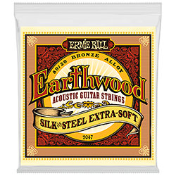 2047 Earthwood 80/20 Bronze Extra Soft - SilknSteel 10-50 Ernie Ball