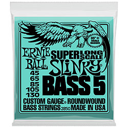 2850 Slinky Nickel Wound Slinky Super Long Scale 5 cordes 45-130 Ernie Ball