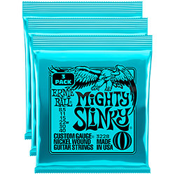 3228 Mighthy Slinky 8,5-40 Pack de 3 Ernie Ball