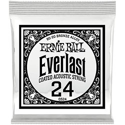 10324 Everlast Coated 80/20 Bronze 24 Ernie Ball