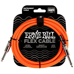 6416 Câble Flex 3m Orange Ernie Ball