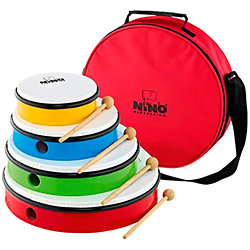 Nino Set 6 Kit de 4 tambourins Nino + housse Nino