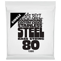 1380 Slinky Stainless Steel Bass String 80 Ernie Ball