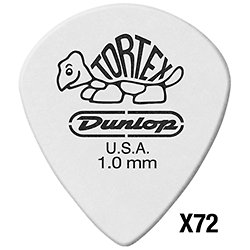 478R100 Tortex White Jazz III 1,00 mm Sachet de 72 Dunlop