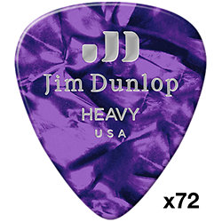 483R13HV Genuine Celluloid Classic, Perloid violet, Heavy, x72 Dunlop