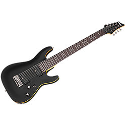 Demon 8 Aged Black Satin Schecter