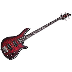 Hellraiser Extreme 4 Crimson Red Burst Satin Schecter