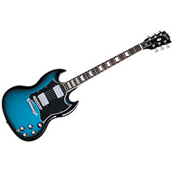 SG Standard Custom Color Pelham Blue Burst + Housse Gibson