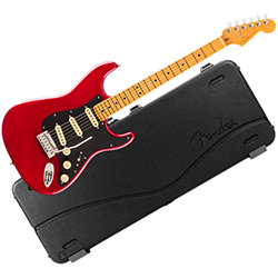 American Ultra II Stratocaster SSS MN Sinister Red + Etui Fender