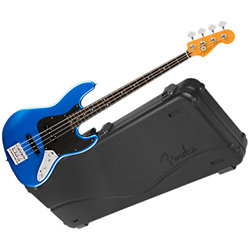 American Ultra II Jazz Bass EB Noble Blue + étui Fender