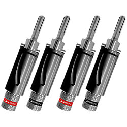 BLS-500 Banana Plugs Silver (lot de 4) NorStone