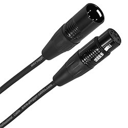 Câble DMX XLR Femelle 5b - XLR Mâle 5b 1m Touring Plugger
