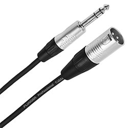 Câble XLR mâle 3b - Jack mâle stéréo 1m Touring Plugger