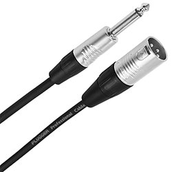 Câble XLR mâle 3b - Jack mâle mono 3m Touring Plugger
