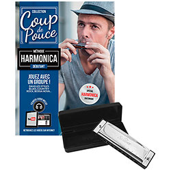 Pack harmonica en Do et méthode Shiver