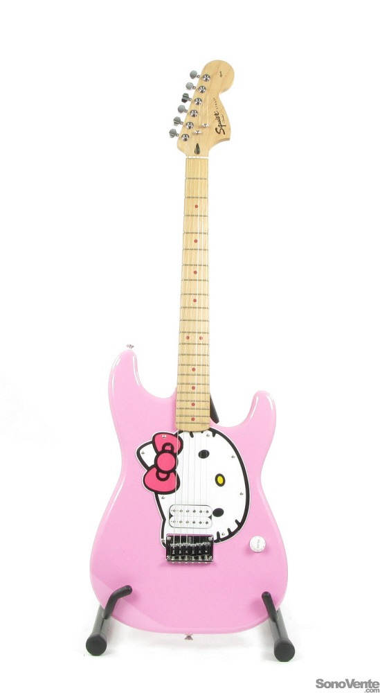 Hello Kitty Stratocaster - Pink Squier by FENDER