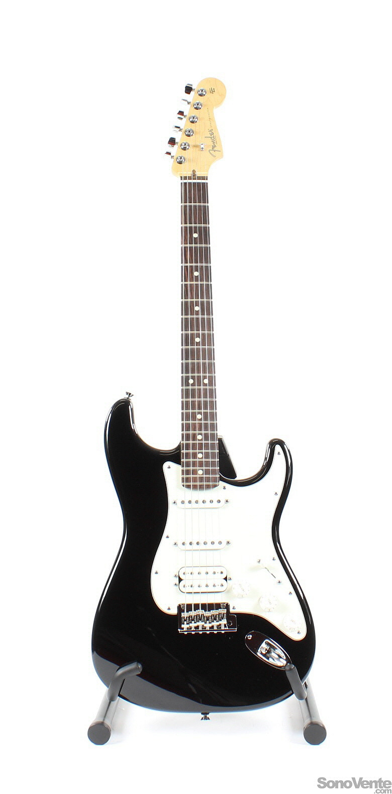 American Standard Strat HSS - Black - Rwd Fender