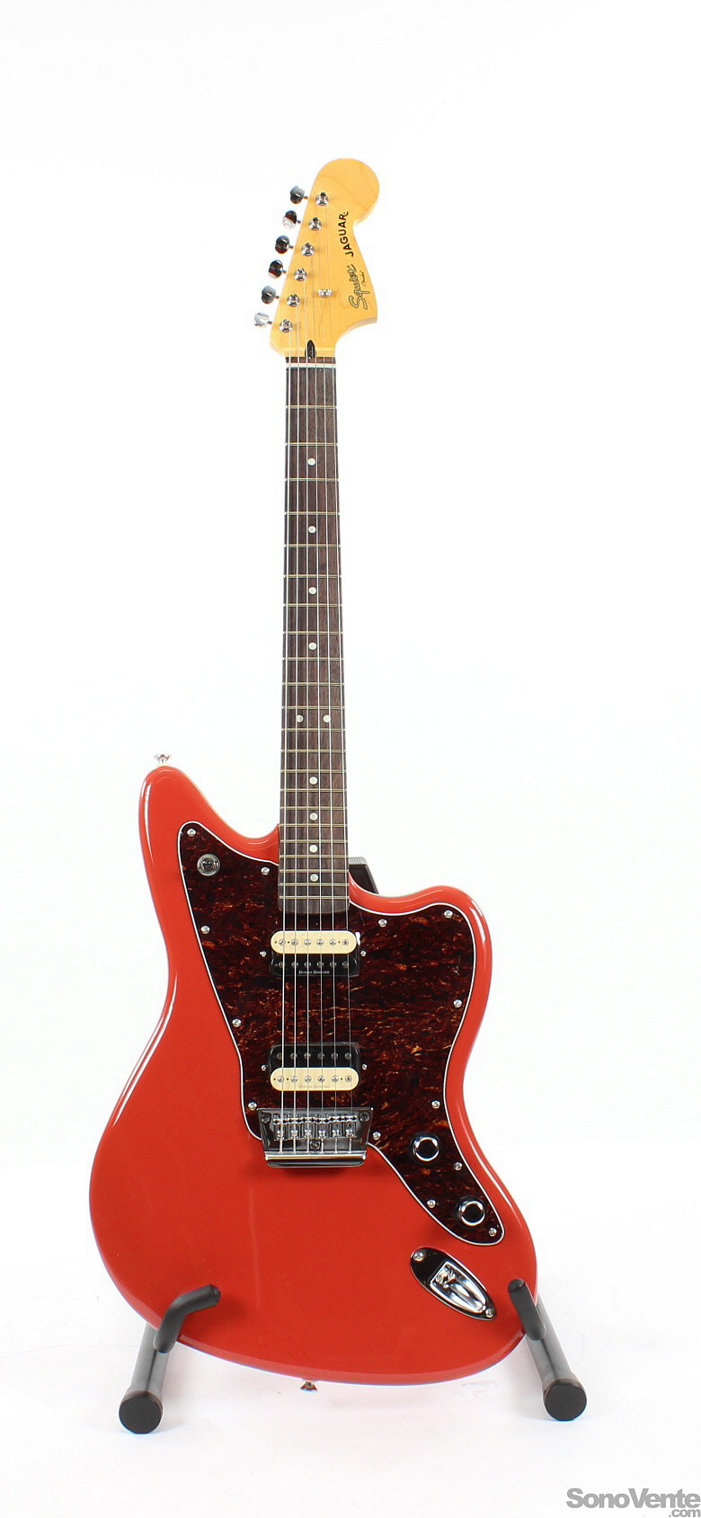 Vintage Modified Jaguar HH Fiesta Red Squier by FENDER