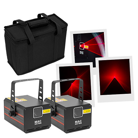 Mac Mah Pack 2x MAC 300 Red + Bag