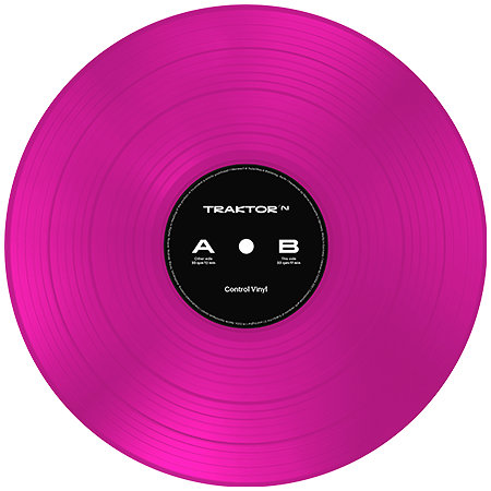 Native Instruments Traktor Control Vinyl Neon Pink Transparent