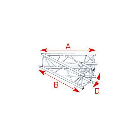 57ASZ4020 / Angle 2 départs 45 lg 1m20 x 1m20