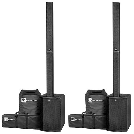 Polar 12 Mk2 Black (la paire) + Housses HK Audio