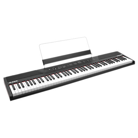 Alesis VI61 – Clavier maître USB-MIDI 61 touches avec 16 pads, 16  potentiomètres assignables, 48 boutons, entrée/sortie MIDI 5 broches, suite  de