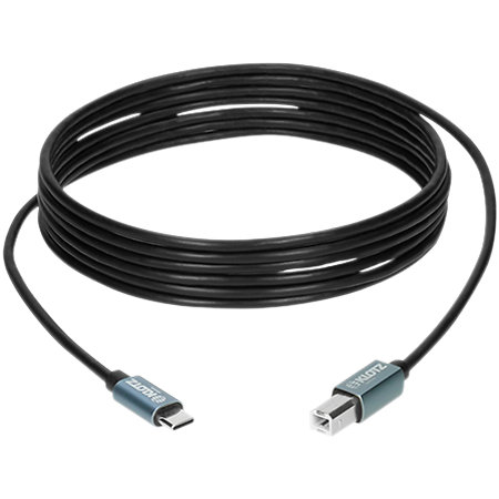 Klotz Câble USB 2.0 USB-C / USB-B noir, longueur 3 m