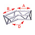 ASD57ASD1525 / Angle 2 départs 135° lg 0m25 x 0m25