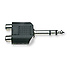 StaggAC-2CFPMSH // Adaptateurs 2 RCA Femelle/ JACK Mâle Stéréo 6.35mm Lot de 2 Pièces