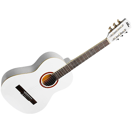 GCS 3/4 guitare classique blanche