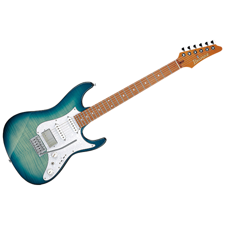 Ibanez AZ22S1F-TXB Standard Transparent Turquoise Burst