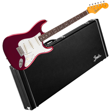 American Vintage II 1965 Stratocaster Round-Lam RW Candy Apple Red + Etui Fender