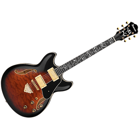 Ibanez AS93QMSP-DBS Dark Brown Sunburst