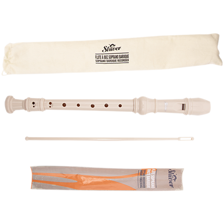 Shiver Flûte Soprano Baroque Beige