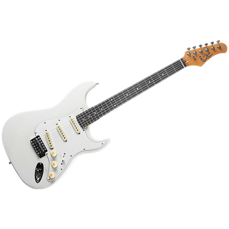 Squier by FENDER Deluxe Stratocaster Maple Pearl White Metallic