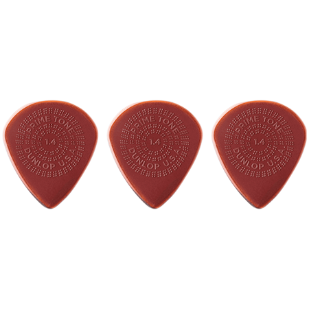 Dunlop 520P140 Primetone Jazz III XL Grip 1,40 mm Sachet de 3